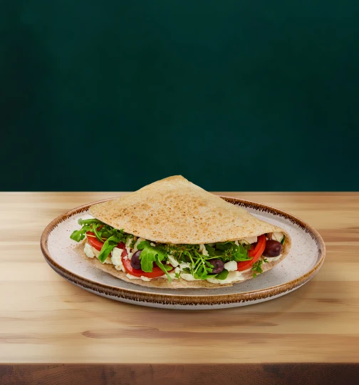 Flatbread s olivami a feta sýrem